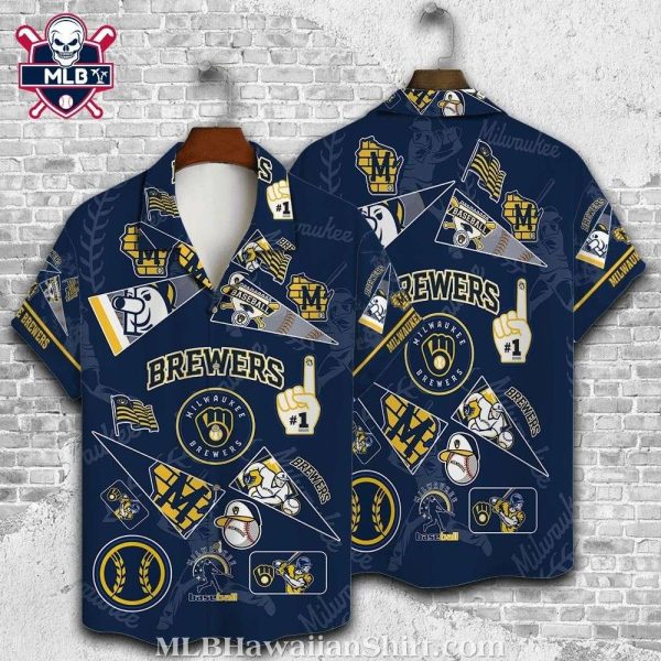 Midnight Mascot Milwaukee Brewers Tropical Hawaiian Shirt – MLB Fan Gear