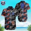 Sunset Palms Detroit Tigers Tropical Hawaiian Shirt