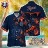 Minimalist Floral Detroit Tigers Tropical Hawaiian Shirt