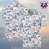 Midnight Tropical Leaf Patterns Detroit Tigers Personalized Hawaiian Shirt