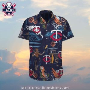 Minnesota Twins Nautical Adventure Hawaiian Shirt 1