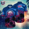 Minnesota Twins Personalized Tropical Palms Aloha Shirt