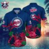 Tropical Sunset Palms Kansas City Royals Aloha Shirt