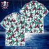 Monochrome Hibiscus Atlanta Braves Hawaiian Shirt