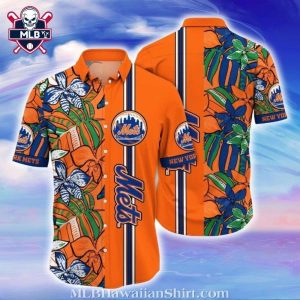 NY Mets Botanic Blue Hawaiian Shirt – Floral Pitch Edition