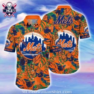 NY Mets Citrus Garden Hawaiian Shirt – Lush Fan Foliage