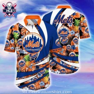 NY Mets Pineapple Pitch Hawaiian Shirt – Tropical Game Day