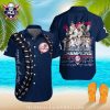 Navy Floral Yankees Print Tropical Shirt – New York Yankees Aloha Shirt