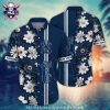 NY Yankees Hawaiian Shirt With Camouflage Pattern And Striped Accents