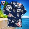 NY Yankees Sunset Palms Tropical Hawaiian Shirt