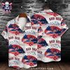 Patriotic Red Sox Fanfare Tropical Hawaiian Shirt