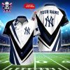 Mickey Mouse And Hibiscus Design New York Yankees Hawaiian Shirt