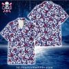 Soft Pink Tropical Foliage Atlanta Braves Hawaiian Shirt