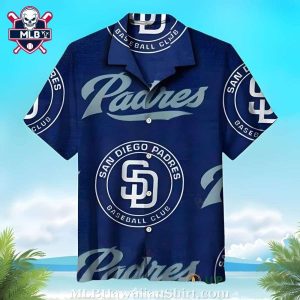 Navy Pride – San Diego Padres Official Club Aloha Shirt