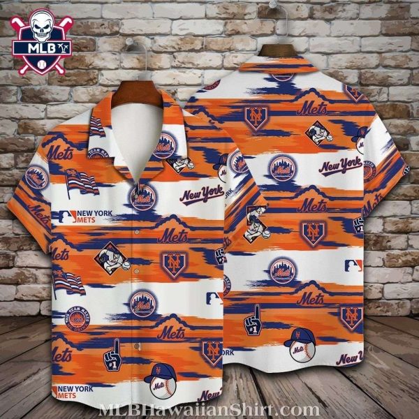 New York Mets Splatter Dash Aloha Shirt – NY Game Day Craze