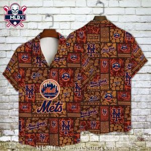 New York Mets Urban Jungle Tropical Hawaiian Shirt