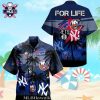 NY Yankees Pinstripe Pride Personalizable MLB Hawaiian Shirt