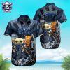 New York Yankees Hawaiian Shirt With Cannabis Leaf Pattern