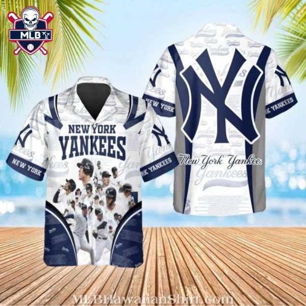 New York Yankees Classic Team Celebration Hawaiian Shirt