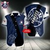 Navy And Black New York Yankees Bold Vector Custom Name Aloha Shirt