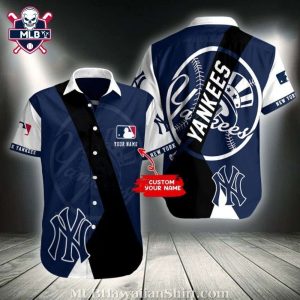 New York Yankees NFL Style Custom Name Hawaiian Shirt