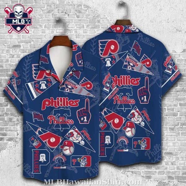 Night Game Blue Philadelphia Phillies Tropical Hawaiian Shirt – Diamond Dreams