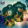 Oakland A’s Signature Leaf Pattern Green Tropical Shirt