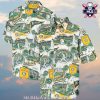 Oakland Athletics Palm And Baseball Aloha Shirt