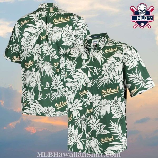 Oakland Athletics Leafy Paradise Aloha Shirt