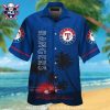 Texas Rangers Colorful Parrots Hawaiian Shirt