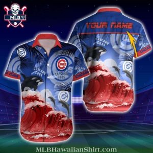 Ocean’s Roar – Chicago Cubs Nautical Aloha Shirt