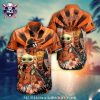 Mickey Mouse Graphic Baltimore Orioles Tropical Hibiscus Flower Hawaiian Shirt