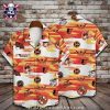 Orioles Sunset Palms And Emblem Hawaiian Shirt In Dark Tropical Tones