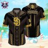 Padres Botanical Pitch – MLB San Diego Floral Stripe Hawaiian Shirt