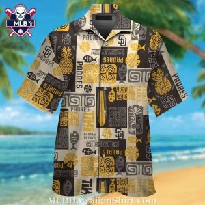 Padres Paradise Patterns – MLB San Diego Tropical Print Hawaiian Shirt