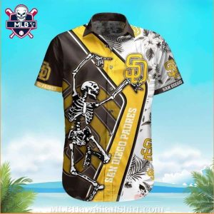 Padres Skeleton Batter Tropical San Diego Spirit Hawaiian Shirt