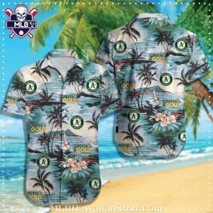 Palm Breeze Oakland Athletics Tropical Shirt – Classic Beach Vibes