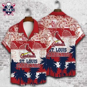 Palm Sunset Glory MLB St. Louis Cardinals Hawaiian Shirt