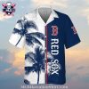 Hanley Ramirez Boston Red Sox Striped Player Hawaiian Shirt