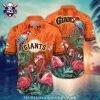 San Francisco Giants Floral Fanfare Tropical Hawaiian Shirt – Vibrant Orange