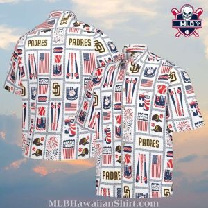 Patriotic Swing – MLB San Diego Padres American Flag Aloha Shirt