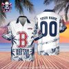 Tropical Parrots Boston Red Sox Hawaiian Shirt