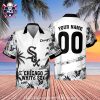 Customizable Chicago White Sox Waves And Mountains Tropical Aloha Shirt