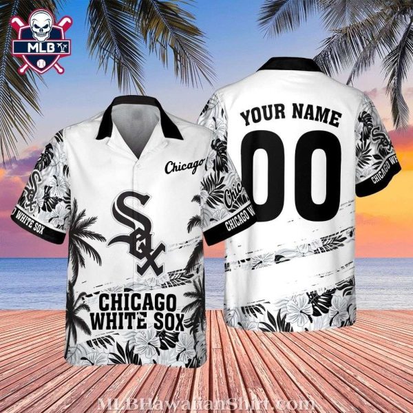 Personalized Chicago White Sox Tropical Palm Custom Hawaiian Shirt