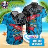 Miami Marlins Oceanfront Palms Aloha Shirt – Rainbow Sky