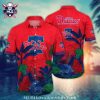 Philadelphia Phillies Fan Red And White Script MLB Hawaiian Shirt