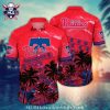 Philadelphia Phillies Sunset Palms Red Aloha Shirt