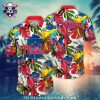 Phillies Floral Red And White Festive Hawaiian Aloha Shirt