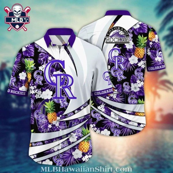 Pineapple And Hibiscus – MLB Colorado Rockies Tropical Paradise Shirt