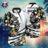 Silver Chicago White Sox Pineapple And Hibiscus Hawaiian Shirt